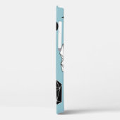 Geometrische Wolken und Regen, nahtloses Muster. Case-Mate iPhone Hülle (Rückseite / Links)