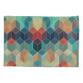 geometrische Würfel des Hipsters: Hintergrund des Kissenbezug (Rückseite)