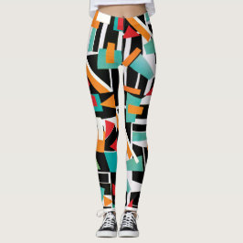 Geometrische Yoga-Leggings Leggings