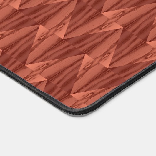 Geometrische Zedernschicht Schreibtischunterlage (Ecke)