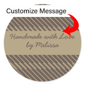 Geometrische Zeilen - Labels für benutzerdefiniert Runder Aufkleber