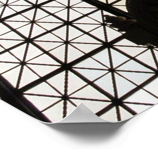 Geometrische Zeit Poster (Ecke)