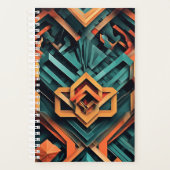 Geometrischer 3D-Papierplaner Planer (Vorderseite)