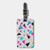 Geometrischer 80er gepäckanhänger (Vorderseite vertikal)