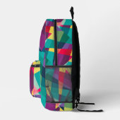 geometrischer abstrakter Bauhaus-Hintergrund Bedruckter Rucksack (Rechts)