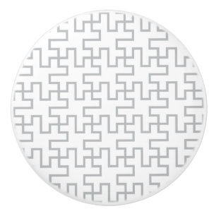Geometrischer abstrakter Boden-Entwurf Keramikknauf