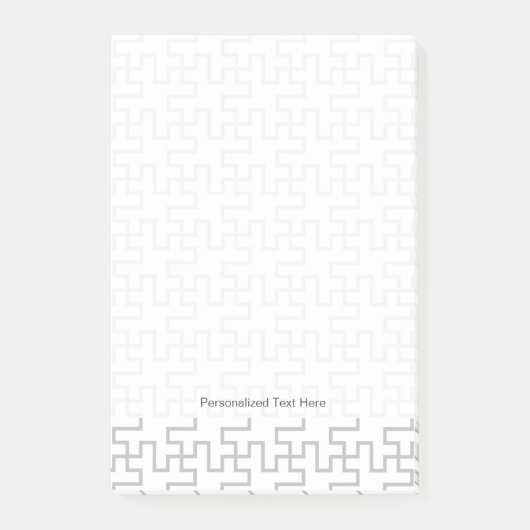 Geometrischer abstrakter Boden-Entwurf Post-it Klebezettel (Vorderseite)