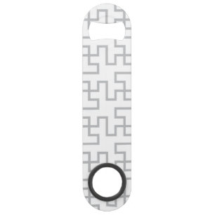 Geometrischer abstrakter Boden-Entwurf Speedflaschenöffner