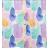 Geometrischer Abstrakter Duschvorhang (Vorderseite)