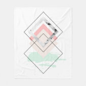 Geometrischer abstrakter Entwurf Fleecedecke (Vorderseite)