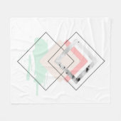 Geometrischer abstrakter Entwurf Fleecedecke (Vorderseite (Horizontal))