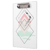 Geometrischer abstrakter Entwurf Klemmbrett (Links)