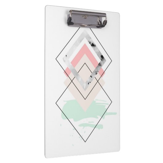 Geometrischer abstrakter Entwurf Klemmbrett (Rechts)