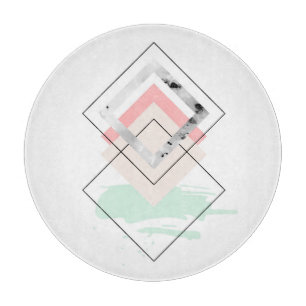 Geometrischer abstrakter Entwurf Schneidebrett