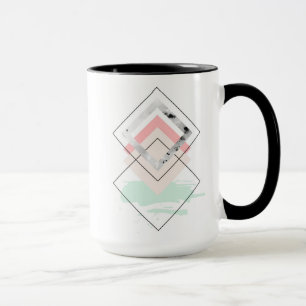 Geometrischer abstrakter Entwurf Tasse