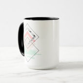 Geometrischer abstrakter Entwurf Tasse (Vorderseite Links)