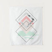 Geometrischer abstrakter Entwurf Wandteppich (Vorderseite)