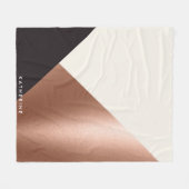 Geometrischer Abstrakter Farbblock Fleecedecke (Vorderseite (Horizontal))