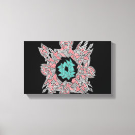 Geometrischer abstrakter Fluss Canvas Leinwanddruck