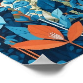 Geometrischer abstrakter Garten, Luftkunst, DOWNLO Poster (Ecke)