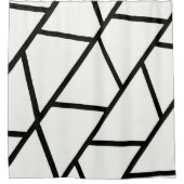 Geometrischer Abstrakter Gemusterter Duschvorhang (Vorderseite)