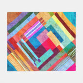 Geometrischer abstrakter, grafischer Hintergrund. Fleecedecke (Vorderseite (Horizontal))