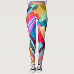 Geometrischer abstrakter, grafischer Hintergrund. Leggings