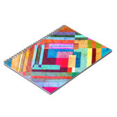 Geometrischer abstrakter, grafischer Hintergrund. Notizblock (Linke Seite)