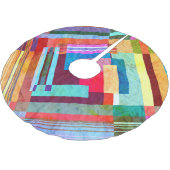 Geometrischer abstrakter, grafischer Hintergrund. Polyester Weihnachtsbaumdecke (Schrägansicht)