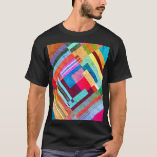 Geometrischer abstrakter, grafischer Hintergrund. T-Shirt