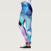 Geometrischer Abstrakter Hintergrund Leggings (Links)