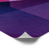 Geometrischer Abstrakter Hintergrund Poster (Ecke)