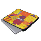 geometrischer abstrakter Hintergrund, Vintag krank Laptopschutzhülle (Vorne Knopf)