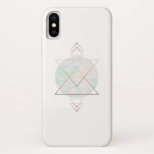 Geometrischer abstrakter Kunst-Entwurf Case-Mate iPhone Hülle (Rückseite)
