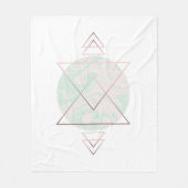 Geometrischer abstrakter Kunst-Entwurf Fleecedecke (Vorderseite)
