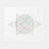 Geometrischer abstrakter Kunst-Entwurf Fleecedecke (Vorderseite (Horizontal))