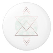 Geometrischer abstrakter Kunst-Entwurf Keramikknauf (Vorderseite)