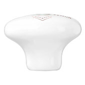 Geometrischer abstrakter Kunst-Entwurf Keramikknauf (Seitenansicht)