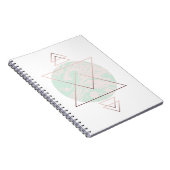 Geometrischer abstrakter Kunst-Entwurf Notizblock (Rechte Seite)