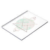 Geometrischer abstrakter Kunst-Entwurf Notizblock (Linke Seite)