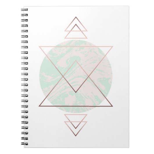 Geometrischer abstrakter Kunst-Entwurf Notizblock (Vorderseite)