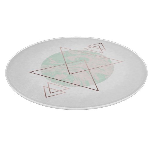 Geometrischer abstrakter Kunst-Entwurf Schneidebrett (Ecke)