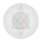Geometrischer abstrakter Kunst-Entwurf Schneidebrett (Vorderseite)