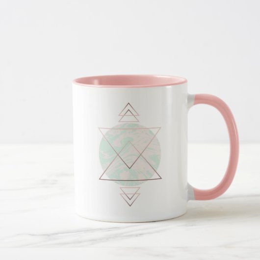 Geometrischer abstrakter Kunst-Entwurf Tasse (Rechts)