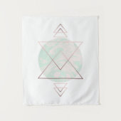 Geometrischer abstrakter Kunst-Entwurf Wandteppich (Vorderseite)