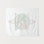 Geometrischer abstrakter Kunst-Entwurf Wandteppich (Vorderseite (Horizontal))