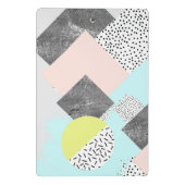 Geometrischer abstrakter Scandi Entwurf Mini Klemmbrett (Rückseite)