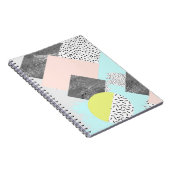 Geometrischer abstrakter Scandi Entwurf Notizblock (Rechte Seite)