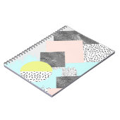 Geometrischer abstrakter Scandi Entwurf Notizblock (Linke Seite)