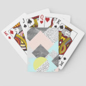 Geometrischer abstrakter Scandi Entwurf Spielkarten (Rückseite)